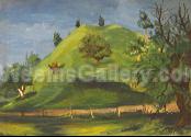 Untitled Green hill by Beatrice Mandelman